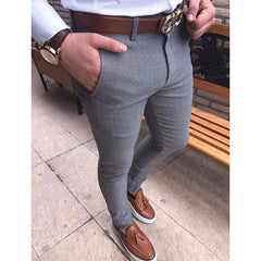Pantalones de ocio o de trabajo para hombre, en varios colores y elegantes estampados