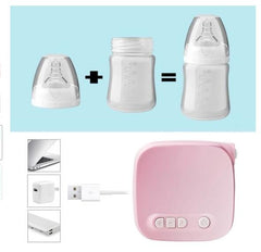 Kit sacaleches automático, succionador eléctrico de leche natural, biberón USB