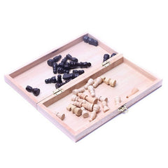 Juego de tablero de ajedrez, tablero de ajedrez portátil y plegable con las respectivas piezas como accesorios