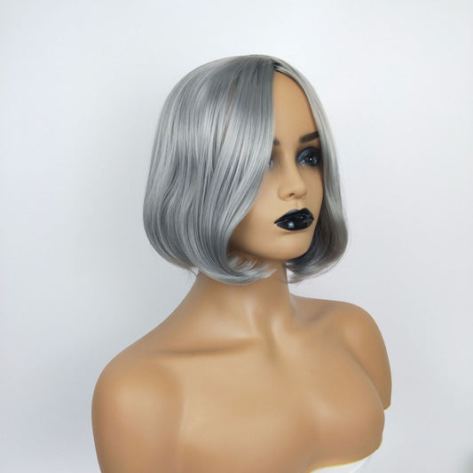Peluca mujer pelo corto gris y otros colores