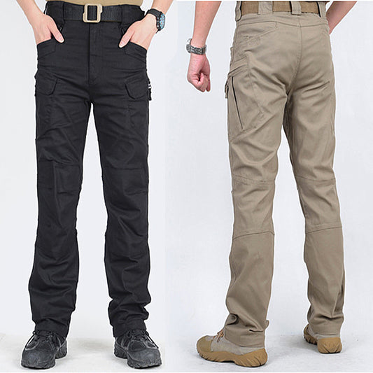 Pantalones Tipo Cargo Informales Con Múltiples Bolsillos De Algodón, Pantalones Resistentes Para Hombres