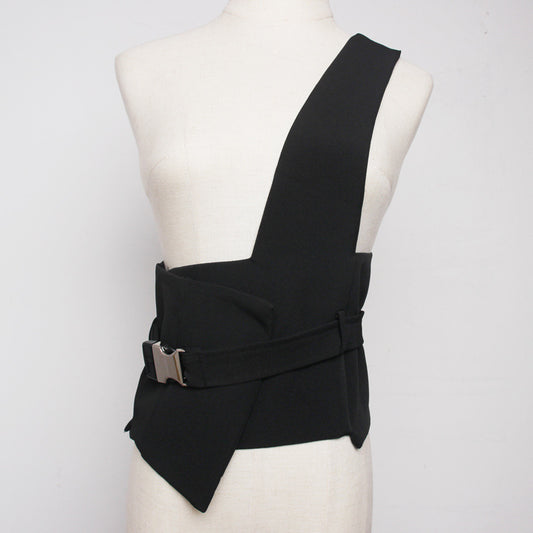 Cinturón ancho en tejido versátil para mujer