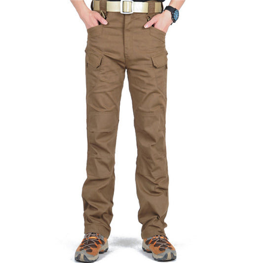 Pantalones Tipo Cargo Informales Con Múltiples Bolsillos De Algodón, Pantalones Resistentes Para Hombres
