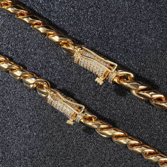 Collar de oro o plata de acero inoxidable, pulido y en 3 tamaños diferentes