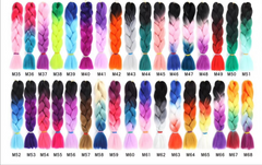 Extensiones de cabello en diferentes colores