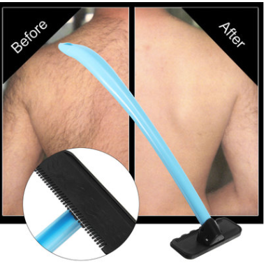 Afeitadora de espalda manual Separador de espalda Depilación y depilación de cuerpo completo Separador de espalda de poste largo con herramienta
