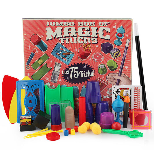 Caja de juguetes de magia para niños con 75 o 45 trucos
