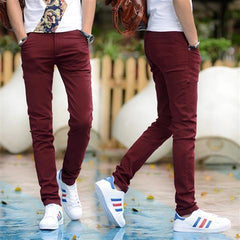 Pantalones casuales de color sólido para hombres de tendencia de moda Pantalones rectos para hombres