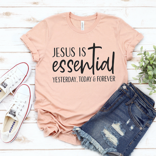 Jesús es esencial, camiseta