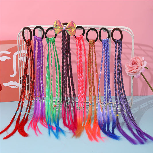 Serie de accesorios para el cabello multicolor bonitos y creativos