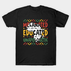 Camiseta melanizada, educada e intransigente para mujer
