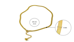 Elegancia Glamurosa: Collar de Mujer de Acero Inoxidable en Color Oro o Plata