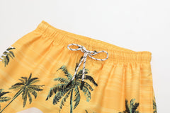 Shorts de playa con estampado de coco para hombres y mujeres