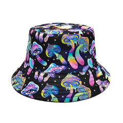 Sombrero estampado con protección solar de doble cara para exteriores, para hombres y mujeres, ¡en más de 50 colores y formas diferentes!