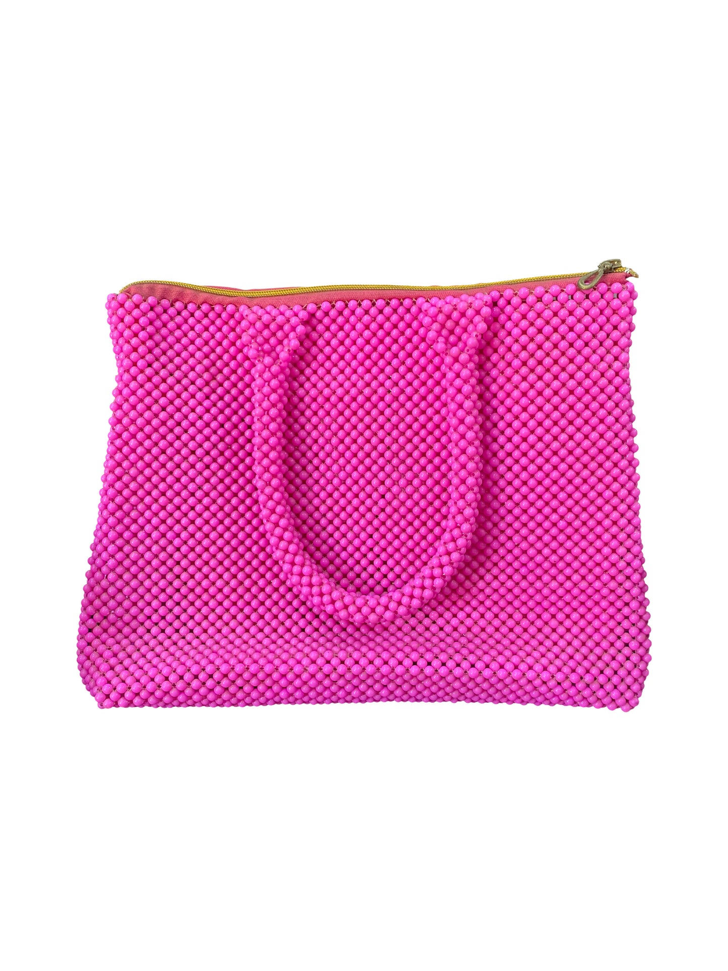 Auffällige Pinke Perlen-Tasche aus Ghana Handgemacht, einzigartig und sofort ein Must-Have
