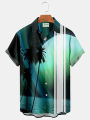Camiseta de hombre 3D con estampado de palmeras