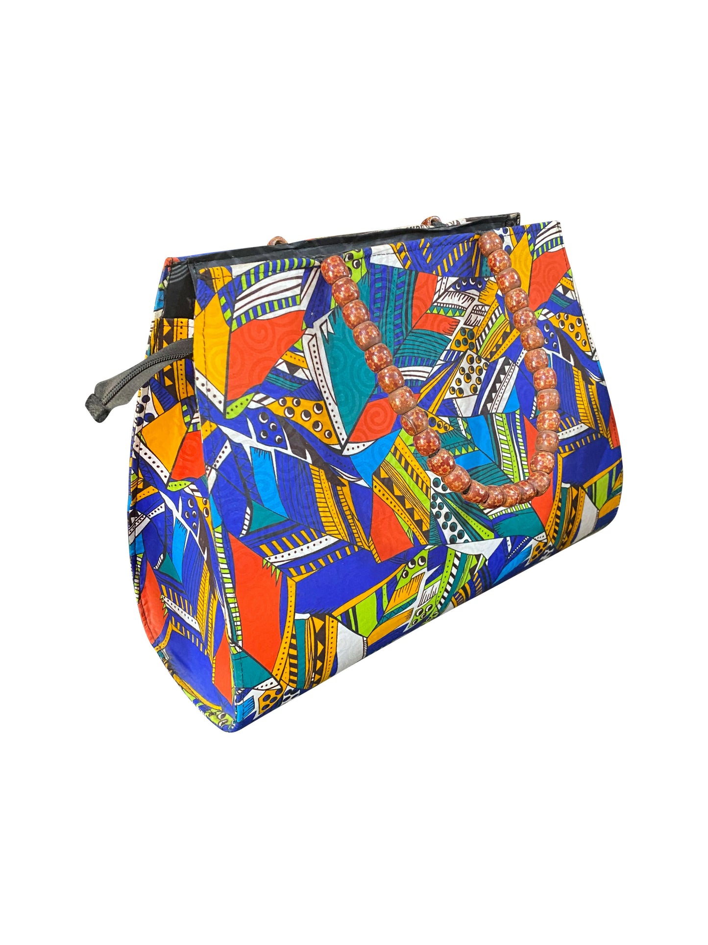 "KENTE POP BAG" Handgefertigte Statement-Handtasche aus Ghana