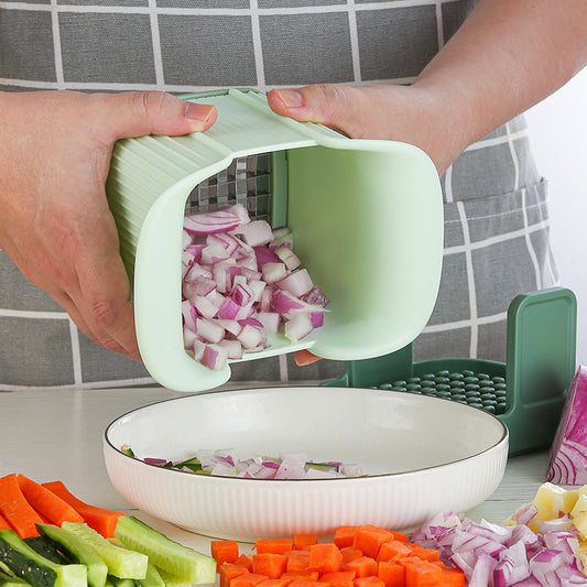 Nuevo Cortador de Verduras Multifuncional de Uso Doméstico Tipo Presión de Mano Herramientas de Cocina