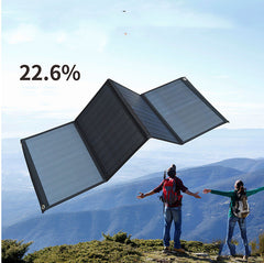 Fuente de energía independiente para llevar: Panel solar plegable para teléfonos móviles y portátiles!