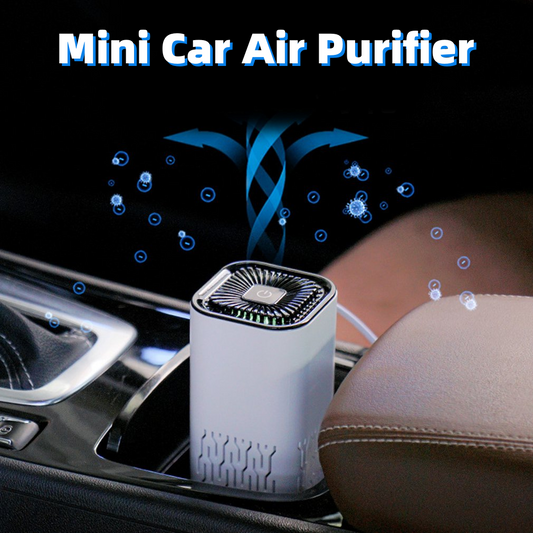 Purificador de aire portátil para coche, generador de iones negativos, elimina el polvo de formaldehído, humo, ambientador, lavadora para el hogar y el coche