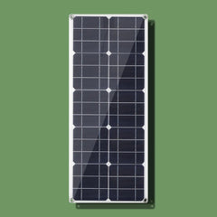 Aprovecha la Energía del Sol en Cualquier Lugar: Panel Solar Semiflexible de 30W 100W 18V con Puerto USB
