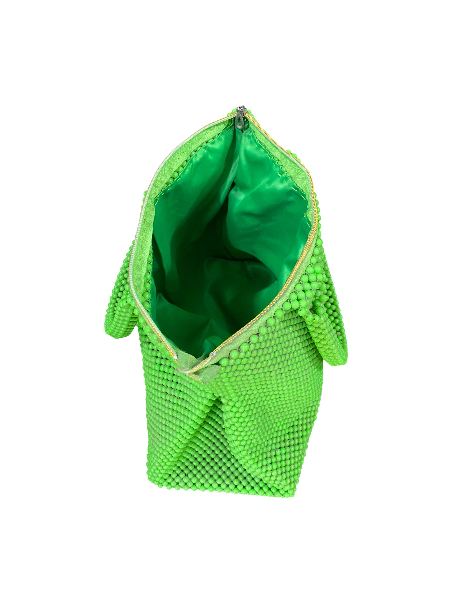 Leuchtend Grüne Perlen-Tasche Der stylische Handmade-Hingucker aus Ghana