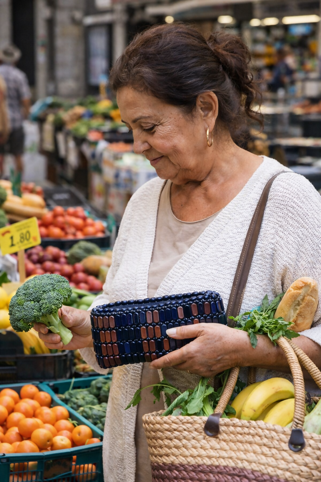 "Midnight Craft" Handgefertigte Luxus Geldbörse aus Ebenholz und Baumwolle aus Ghana
