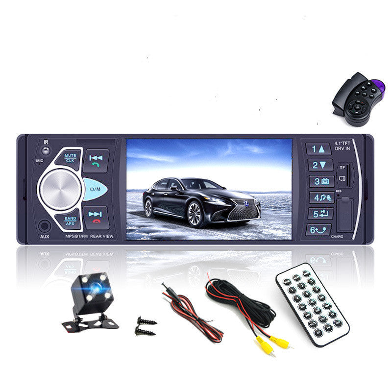 📺 Disfruta de Alta Definición en tu Coche! 📺🚗 Reproductor de MP5 con Bluetooth y Pantalla Grande de 4.1 Pulgadas HD, Manos Libres y Control Remoto