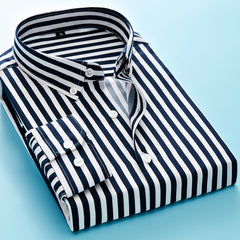 Vestido de negocios camisa de manga larga para hombre, en diferente colores