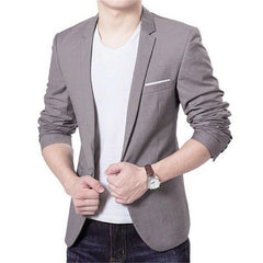 Blazer para hombre, traje de oficina bien cortado en varios colores