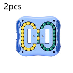 Cubo de Rubik con punta de dedo de inteligencia de frijol mágico giratorio, Este juguete puede entrenar la coordinación mano-ojo, la concentración, la paciencia, el pensamiento estratégico y la capacidad de resolución de problemas de los niños.