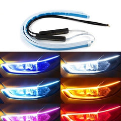 2 Piezas LED DRL Luces de Circulación Diurna Flexibles Impermeables - Accesorios de Auto / Coche