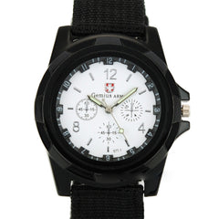 Reloj militar trenzado de nailon.