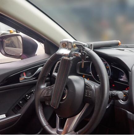 Cerradura antirrobo de la media luna de la alarma de la cerradura del coche de la cerradura del bolso de aire de la cerradura del volante del coche