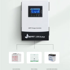 Gestión de energía confiable para su sistema de energía solar: Controlador solar para generación de energía fotovoltaica con batería de plomo-ácido y litio!