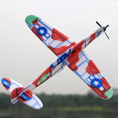 Avión de espuma para que jueguen los niños, funciona especialmente bien con viento