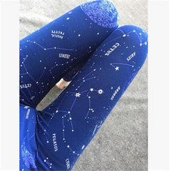 Leggings elásticos para mujer con estampado fino y muchos dibujos diferentes