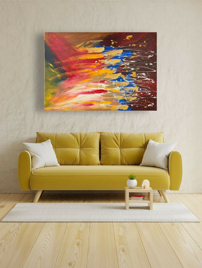 "Sugar Rush" Exklusives handgemaltes Acrylkunstwerk aus Ghana