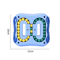 Cubo de Rubik con punta de dedo de inteligencia de frijol mágico giratorio, Este juguete puede entrenar la coordinación mano-ojo, la concentración, la paciencia, el pensamiento estratégico y la capacidad de resolución de problemas de los niños.