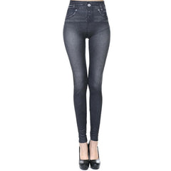 Jeggings de cintura alta - Leggings vaqueros