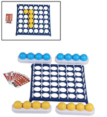 Juego de ocio intelectual con bolas de escritorio que rebotan y se lanzan al campo para crear una fila de 3 ó 4, en horizontal, vertical o diagonal.