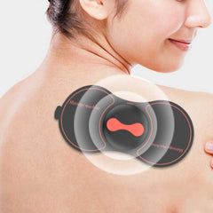 Masajeador Cervical multifunción instrumento de fisioterapia eléctrica hombro cuello Mini masajeador regalo pegatina para masaje cuello hombro