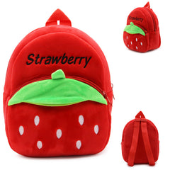 Mochila infantil para bebé Fresa en color rojo y rosa para niño y niña