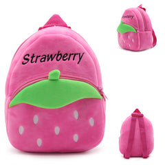 Mochila infantil para bebé Fresa en color rojo y rosa para niño y niña