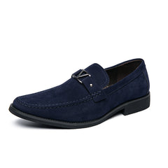 Zapatos grandes de cuero Lefu para hombre