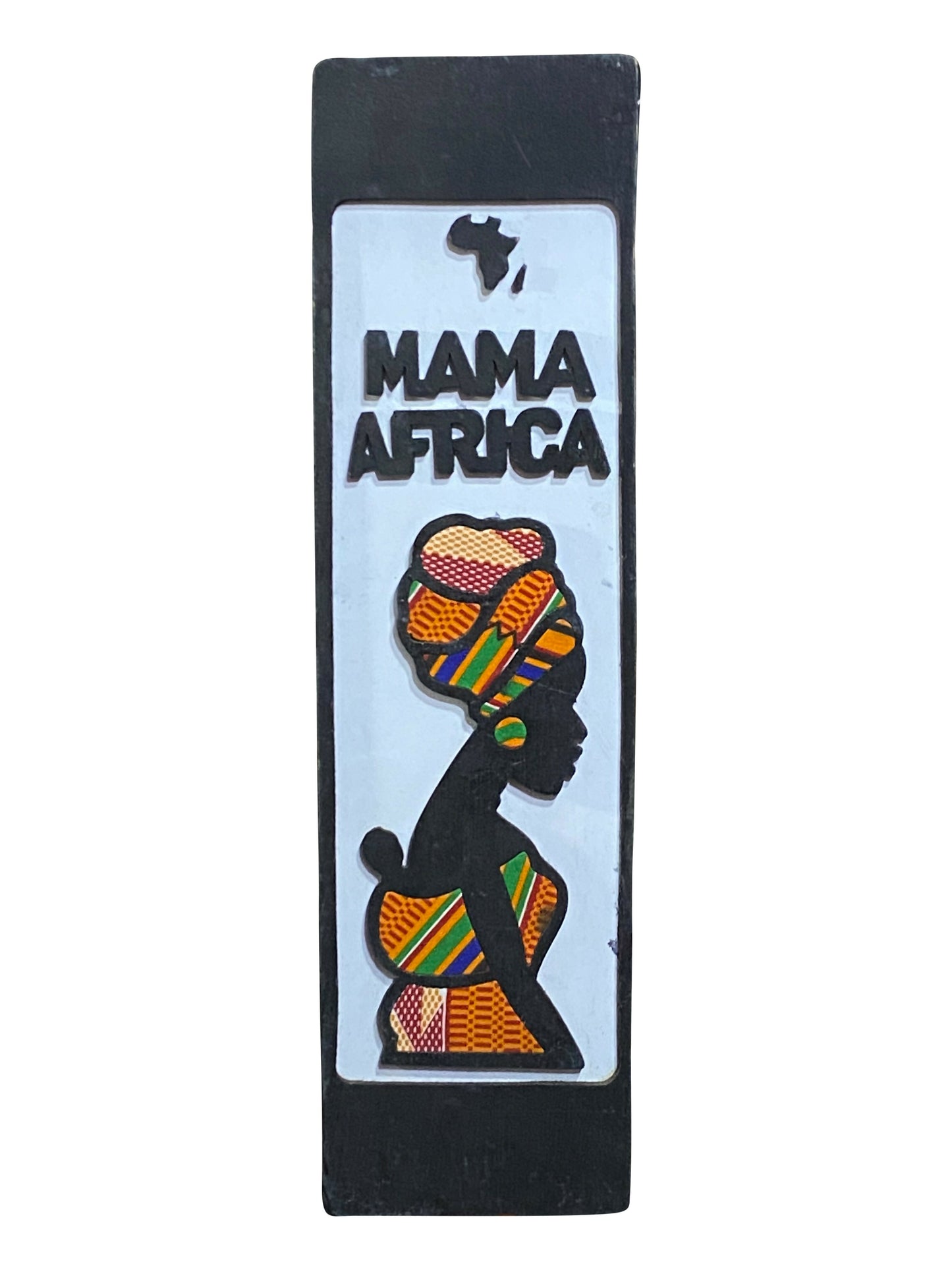 "Mama Africa" / Handgefertigte Wandarbeit aus Ebenholz (Ghana)
