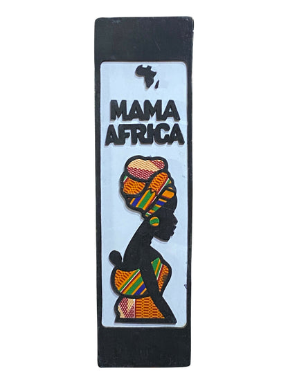 "Mama Africa" / Handgefertigte Wandarbeit aus Ebenholz (Ghana)