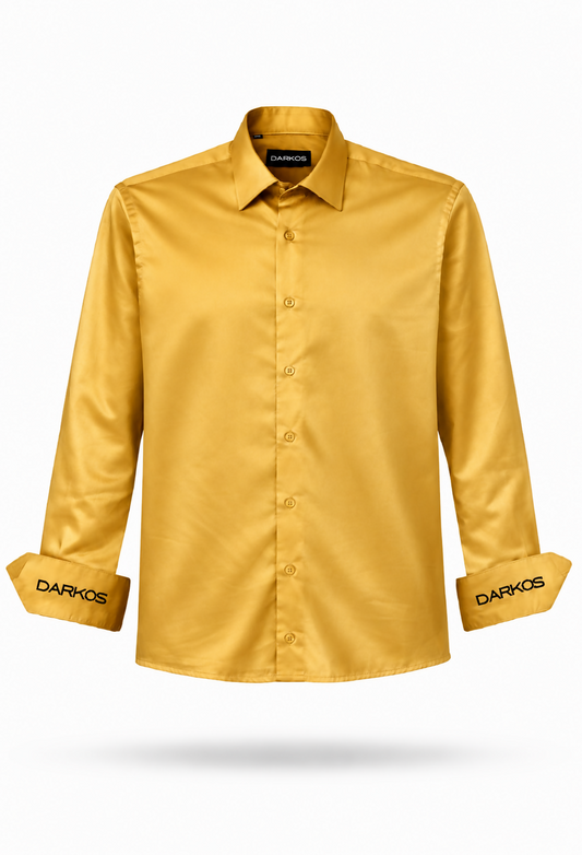 Darkos "Proud" Shirt – Majestätisches gold-gelbes Premium-Hemd der Streetwear-Brand aus Ghana