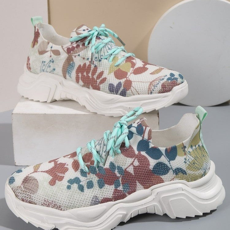 Zapatillas de running de moda con estampados de colores