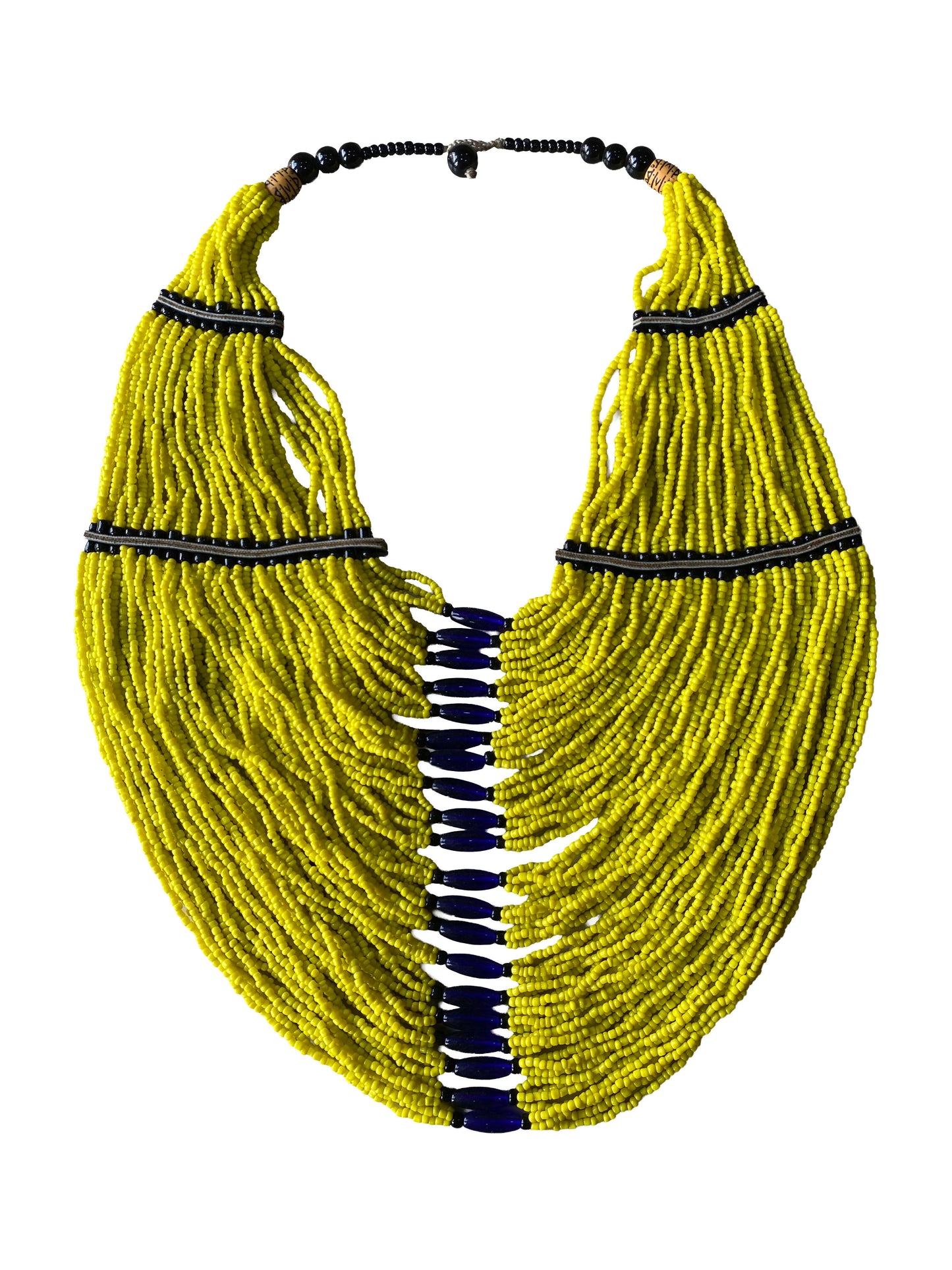 Wide Form Glasperlenkette mit kräftiger Farbwirkung